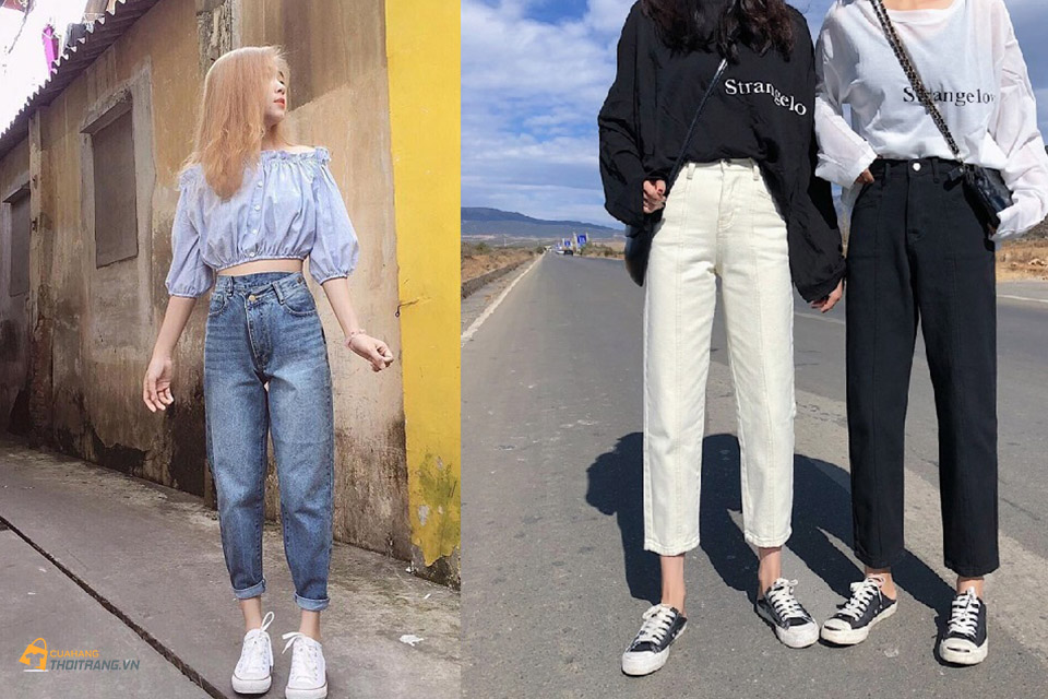 Bí quyết phối đồ với quần Baggy hack chân dài cả mét
